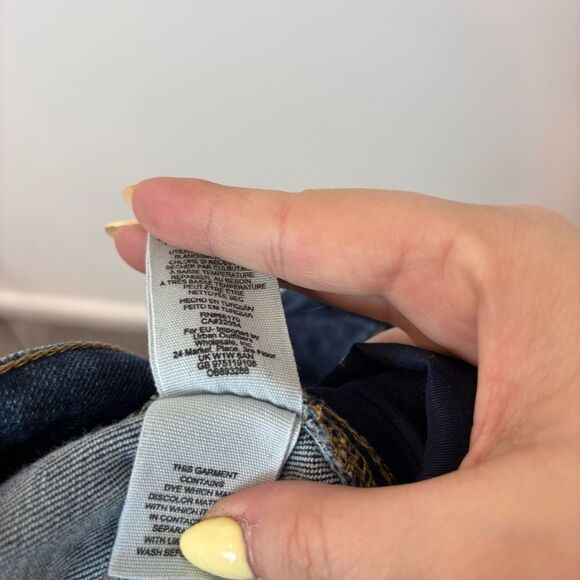 Free People, We the Free, High Rise Dark Wash Skinny Jeans Size 28 OB893288 - Picture 9 of 13